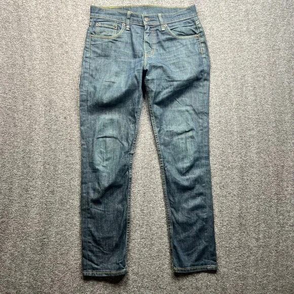 Levi's 511 Slim Fit Jeans Mens 30x32 Blue Fits 32x30 Dark Wash Stretch Denim - Picture 1 of 16